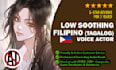 do a female filipino tagalog voice over TV radio commercial