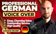 produce a german male voice over in a warm deep voice