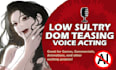 do dominant mommy flirty sultry female voice over actor
