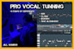 manually tune, edit, clean and mix your voice to perfection