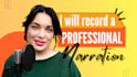 record a professional american female narration