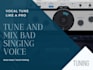 professionally tune, mix and master your vocals