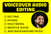 voiceover editing, youtube audio editing