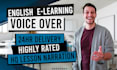 record an english male voice over for elearning
