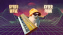 create synthwave retrowave music track