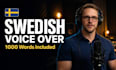 record and create swedish professional voiceover with video