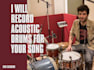 record professional acoustic drum tracks for your song