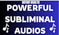 produce custom subliminal affirmations bundle with meditation music