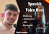record a voice over in castilian spanish