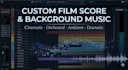 compose cinematic film score, background music