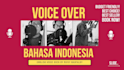 record voice over dramatic and uplifting voice in indonesia