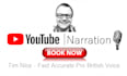record a professional british youtube voiceover for less