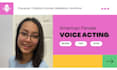 be your female voice actor for animation