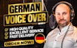 record a german male voice over in a warm, authentic voice