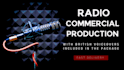 record a british voice over for a radio commercial