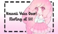 record a kawaii female voiceover
