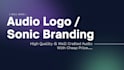 make audio logo for your brand with cheap price