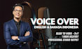 do an english voice over , very fast delivery