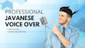 record a male voice over in javanese language
