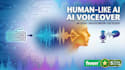 produce a hyper realistic ai voice over with human emotion