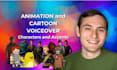 record a male character voice over for your animation