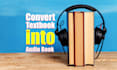 convert text book into an audiobook