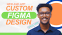 design a modern responsive website or landing page in figma