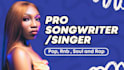 be your female topliner songwriter for any beat rnb and pop