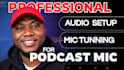 setup your podcast mic for zoom, obs, or recording