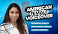 record a conversational and dynamic north american female voiceover
