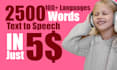 do human like text to speech ai voice over within 24 hours