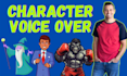 record an american character voice over