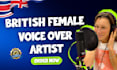 record a british female elearning voice over