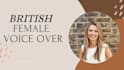 record energetic british female voice over