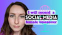 record an american social media voice over