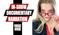 do female voice over for documentary narration