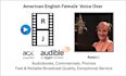 record a professional american english female voice over