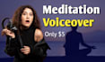 create guided meditation, voiceover or affirmations by ai