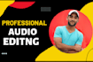 edit,mix,fix, clear, louder, master your audio