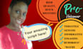 do female african american voiceover quickly and skillfully