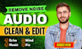 clean your audio and remove background noise clearly and professionally