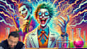 record crazy joker scientist voice over style