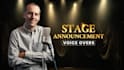 record voice overs for stage announcements and live events