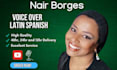 record female voice over spanish for project