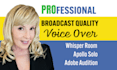 record a broadcast quality american female voice over