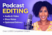 edit your video or audio podcast for youtube and social media