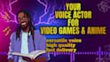 record a voice over for video games and animated characters