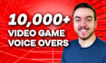 record a male video game character voice over