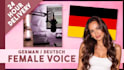 record your script with a german female voice