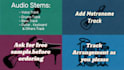 split your music audio file into different instrument track stems